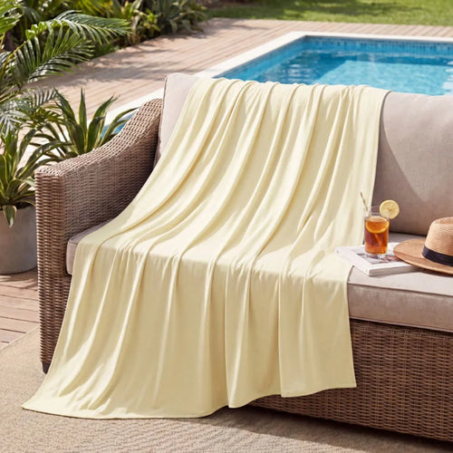 1Pc Summer Ice Silk Cooling Blanket Lightweight Breathable Multi-Functional Cooling Bed Blanket Multiple Colors for Home Hotel