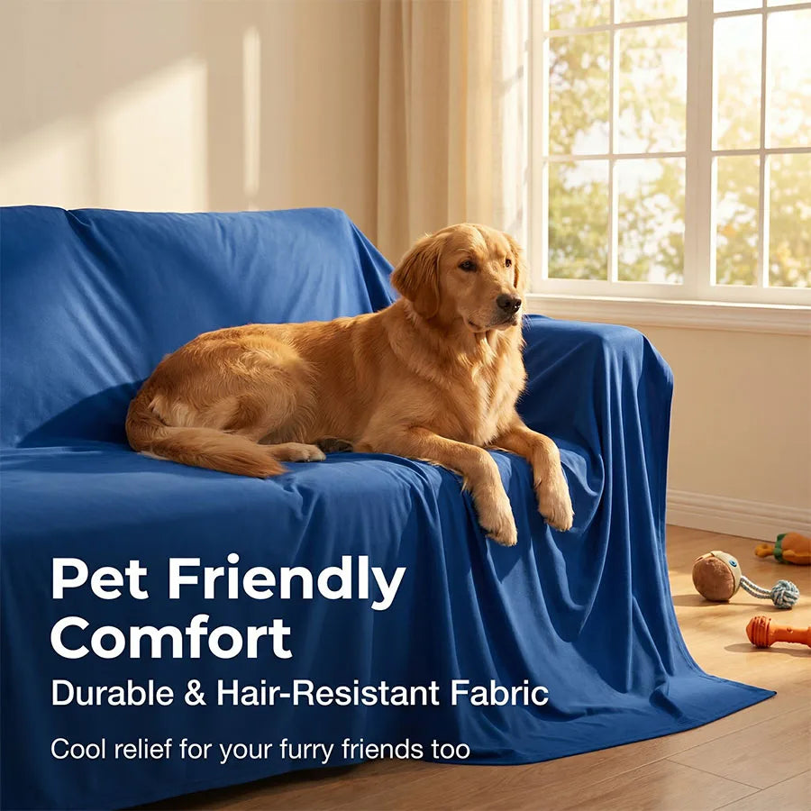 1Pc Summer Ice Silk Cooling Blanket Lightweight Breathable Multi-Functional Cooling Bed Blanket Multiple Colors for Home Hotel