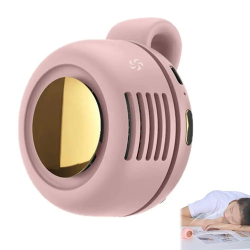 Portable Mini Bladeless Fan 3 Speed Adjustable Clip on Waist Shirt Silent Electric Fan Outdoor Travel Cooling Fan