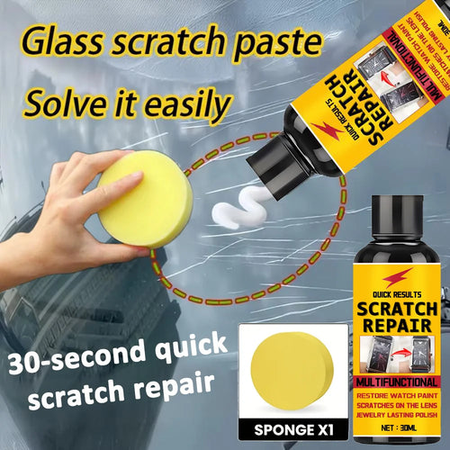 Glass Scratch Repair Applicable to Car Glass Doors Glasses Watches Scratch Polishing Paste for Restoring Luster 2026 NEW