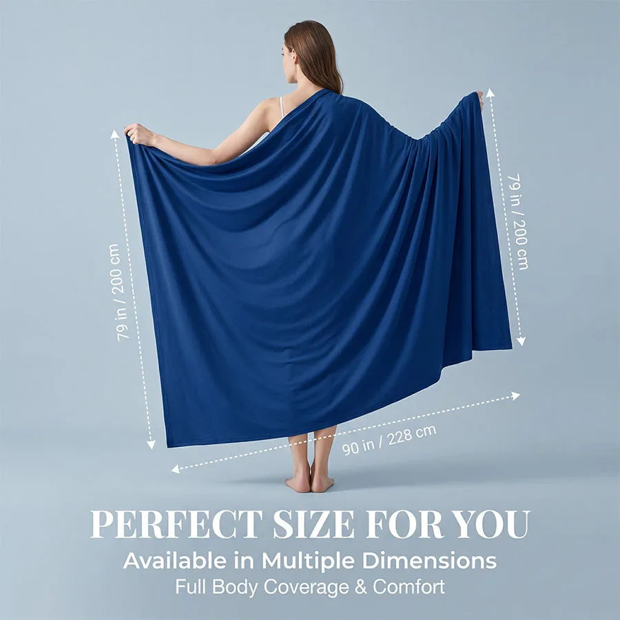 1Pc Summer Ice Silk Cooling Blanket Lightweight Breathable Multi-Functional Cooling Bed Blanket Multiple Colors for Home Hotel